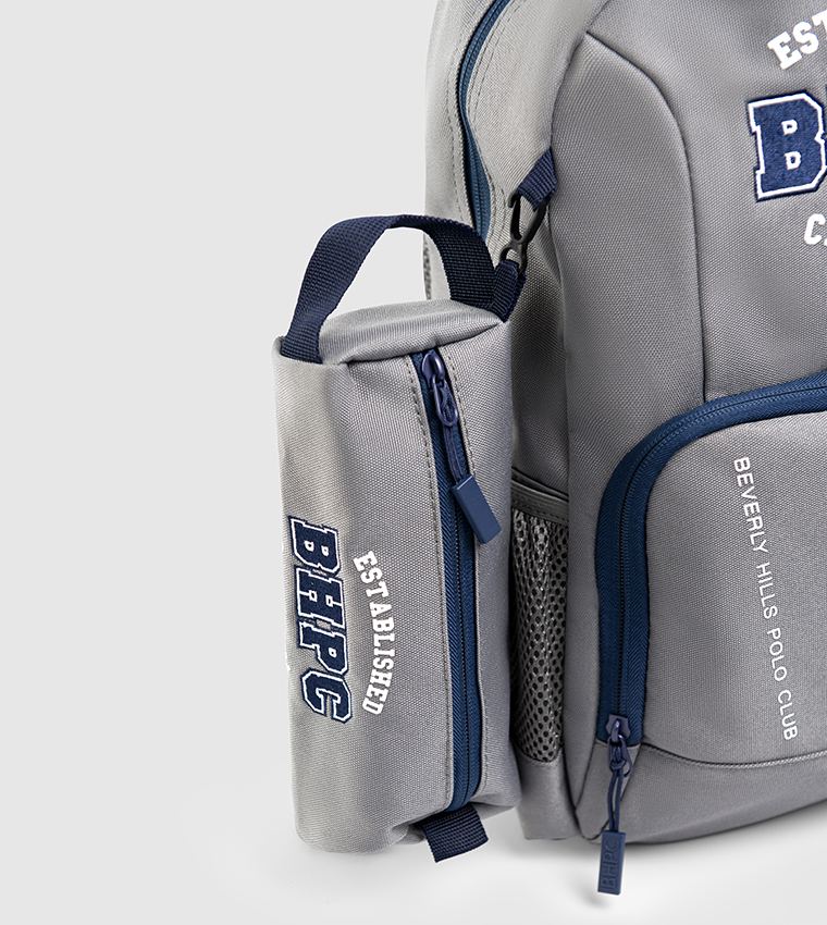 Embroidered Detail  Zip Around Backpack
