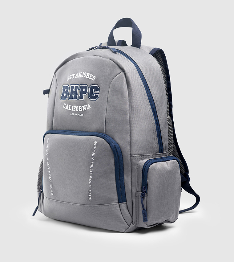 Embroidered Detail  Zip Around Backpack