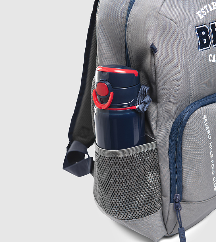 Embroidered Detail  Zip Around Backpack