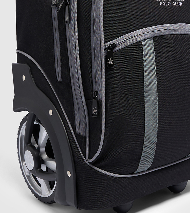 Logo Embroidered Trolley Backpack