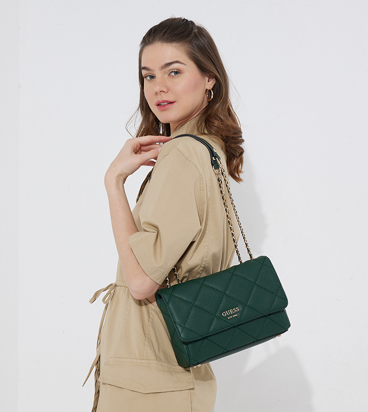 GUESS IVG854521-MER Fantine Convertible Crossbody Flap Bag for Women,  Merlot: Buy Online at Best Price in UAE 
