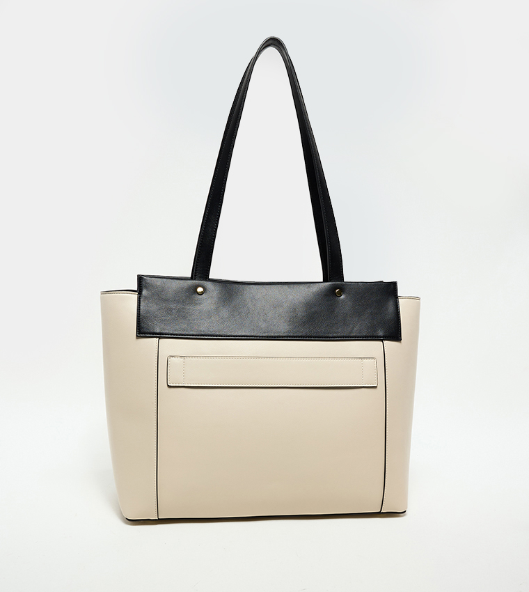 Contrast Detail Tote Bag