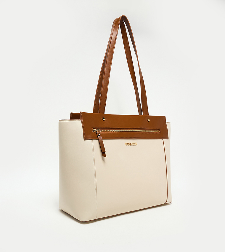 Contrast Detail Tote Bag