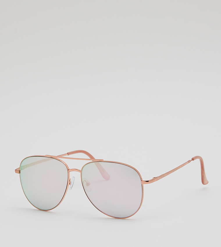Aero Girls Colored Lens Aviator Sunglasses