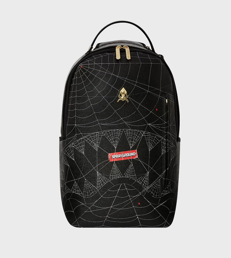 Buy Sprayground Spider Web Shark Mouth Theme Backpack In Multiple