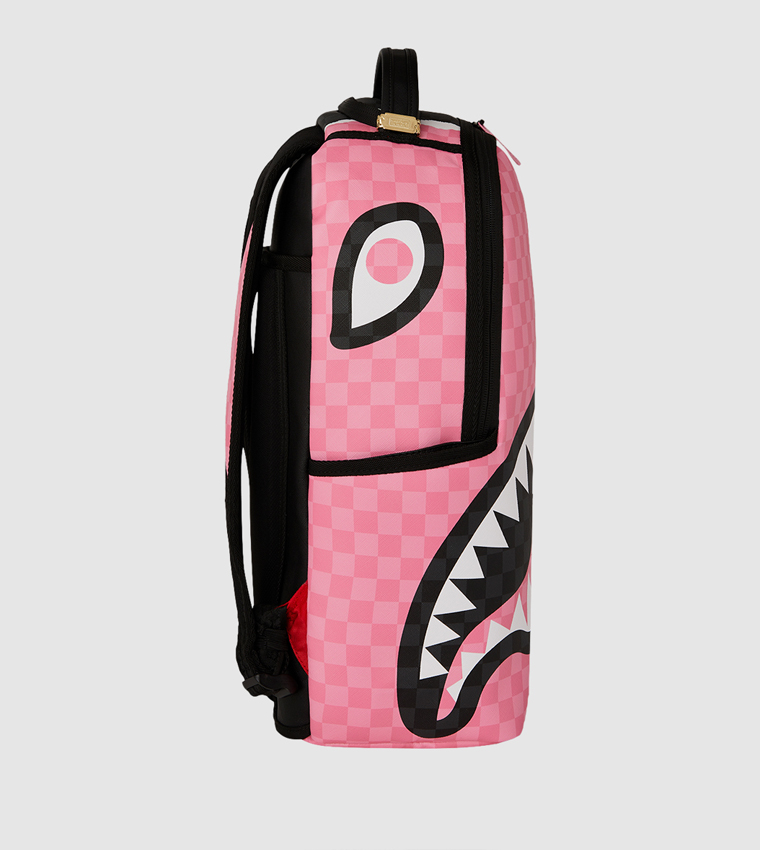 Pink And Black Tear Sip Backpack