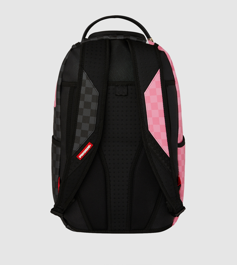 Pink And Black Tear Sip Backpack