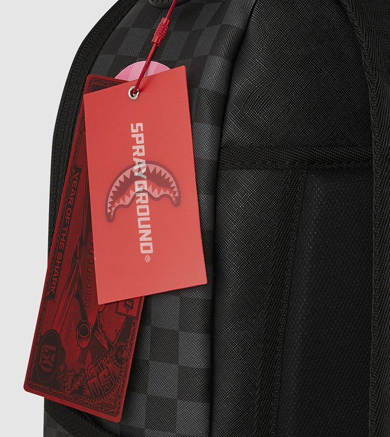 Pink And Black Tear Sip Backpack