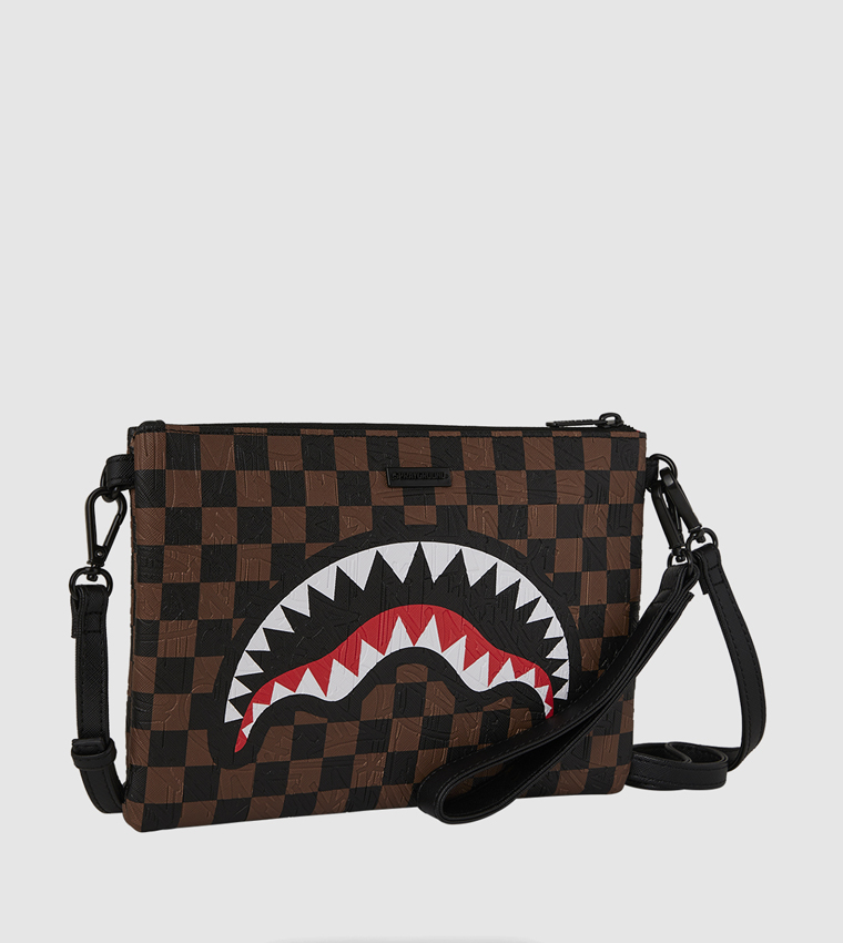 Check 2 Emboss Crossover Clutch