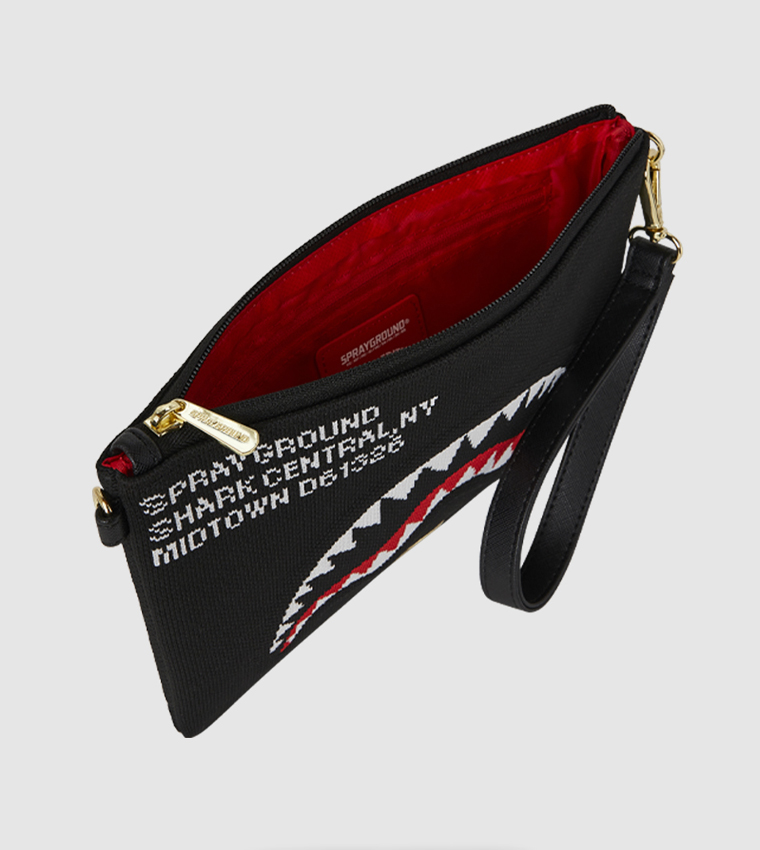 Shark Central Knit Crossover Clutch