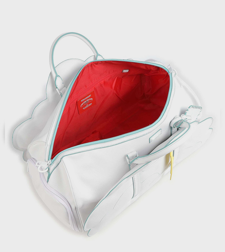 Sprayground Cloud White Duffle Bag