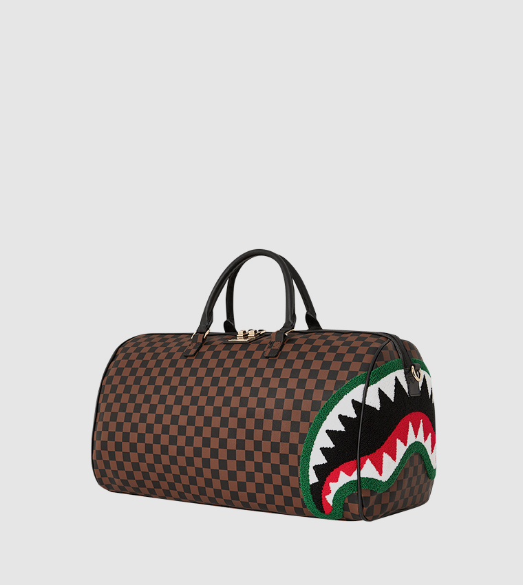 Buy Sprayground Italy Chenille Sip Duffle Bag In Brown 6thStreet Kuwait
