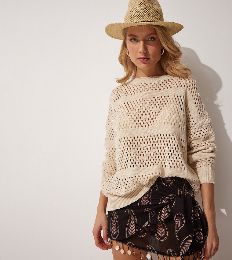 Openwork Knitted Top