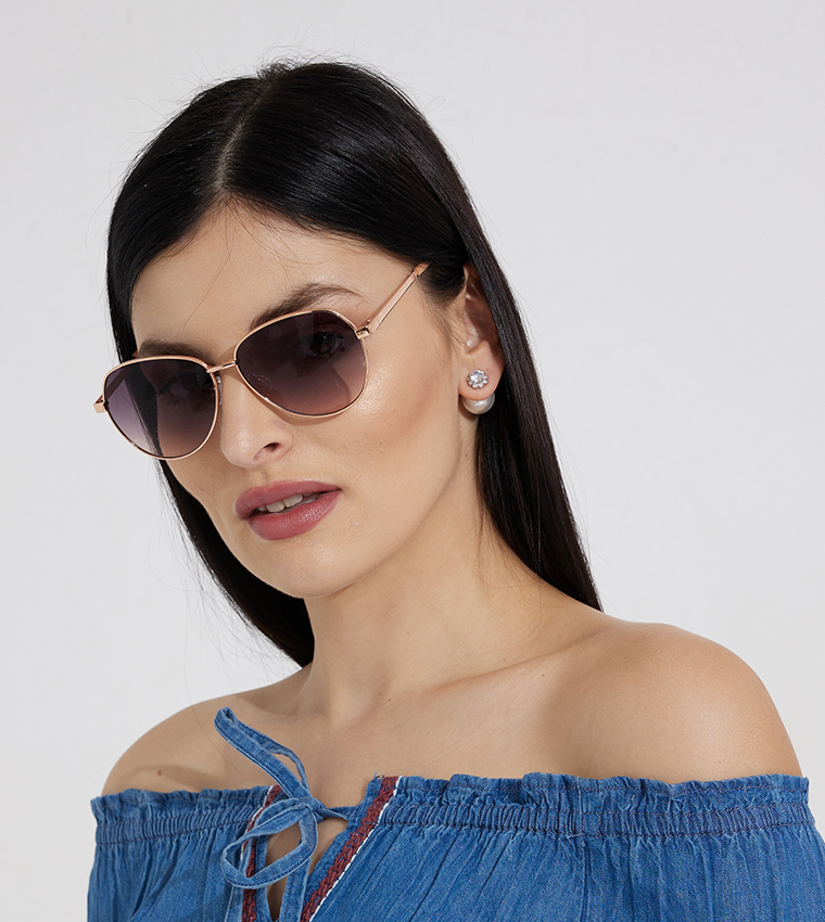 Buy Aeropostale Aero Girls Square Aviator Sunglasses In Multiple