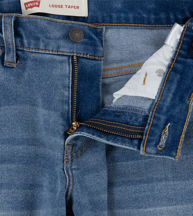 Faded Loose Tapered Fit Jeans