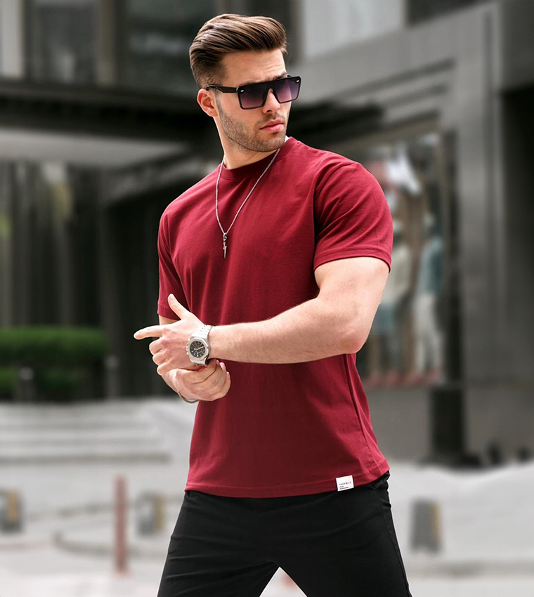 Solid Short Sleeves Casual T-Shirt