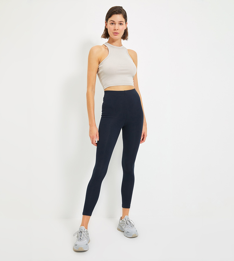 Buy Trendyol Thermal Knit Leggings In NAVY BLUE