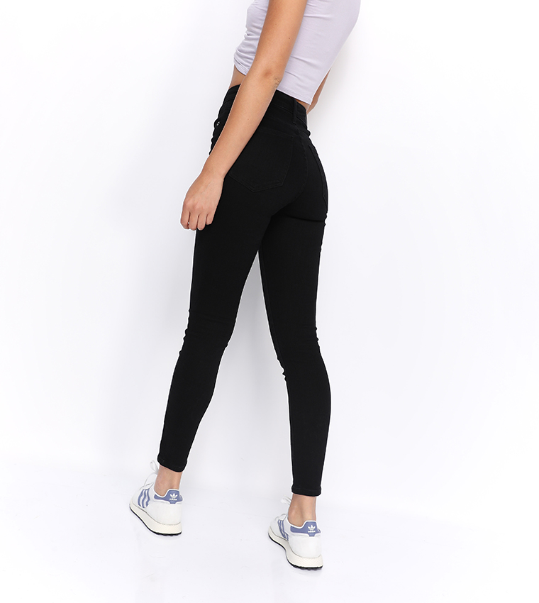 Buy Aeropostale Seriously Stretchy Super High Rise Ankle Length Jeggings In  Black