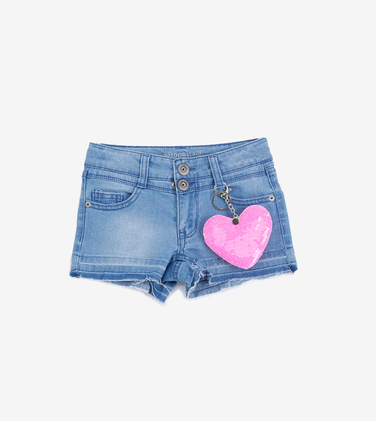 Buy Aeropostale PS Girls Denim Shorts In Blue 6thStreet UAE