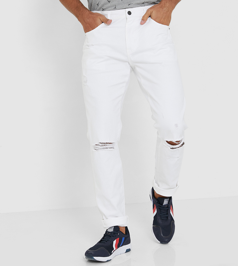 Aeropostale Aero Guys Denim White 
