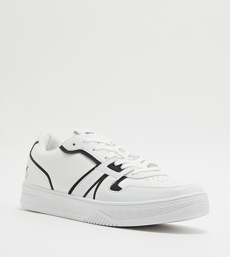Contrast Trim Lace-Up Sneakers