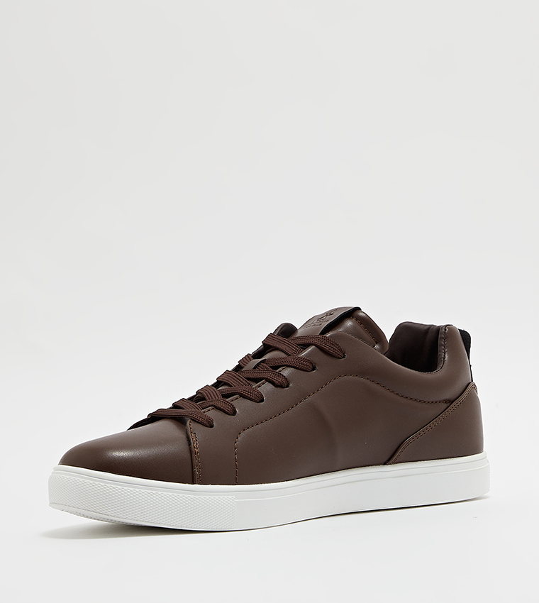 Logo Detail Lace-Up Casual Shoes