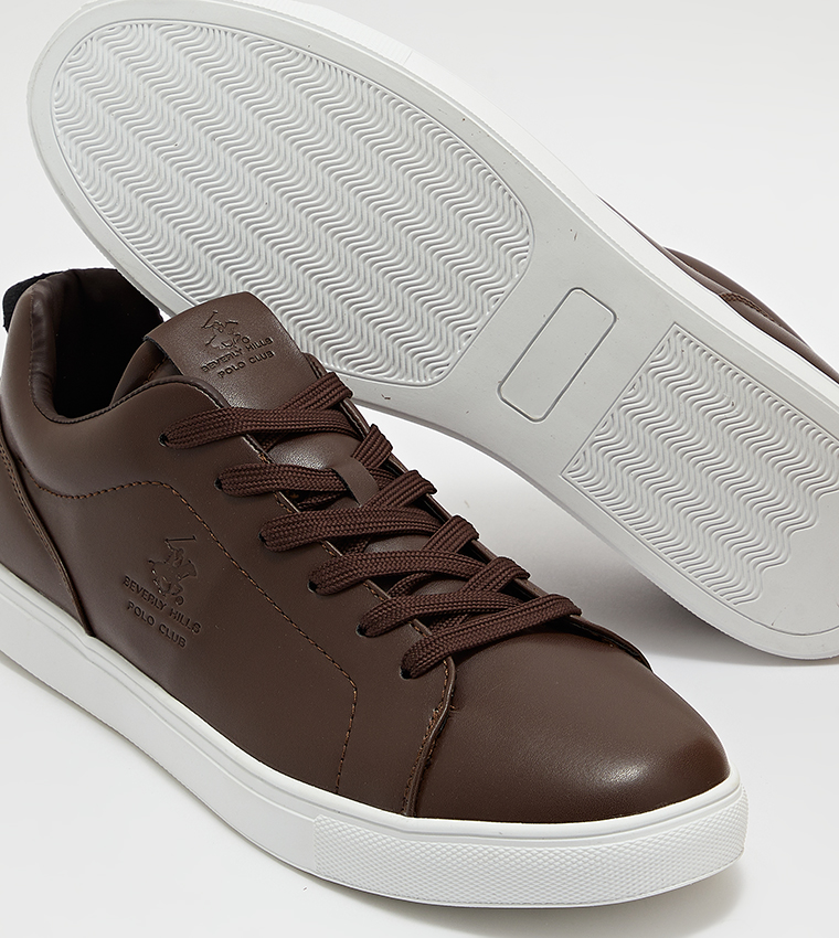 Logo Detail Lace-Up Casual Shoes