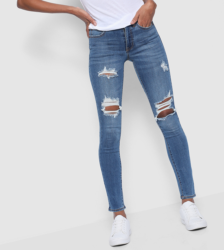 Buy Aeropostale Aero Girls Denim Blue In Blue