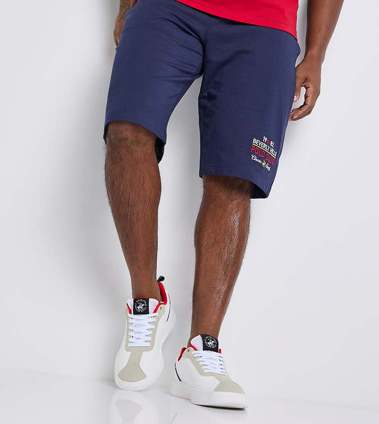 Logo Embroidered Lace-Up Sneakers
