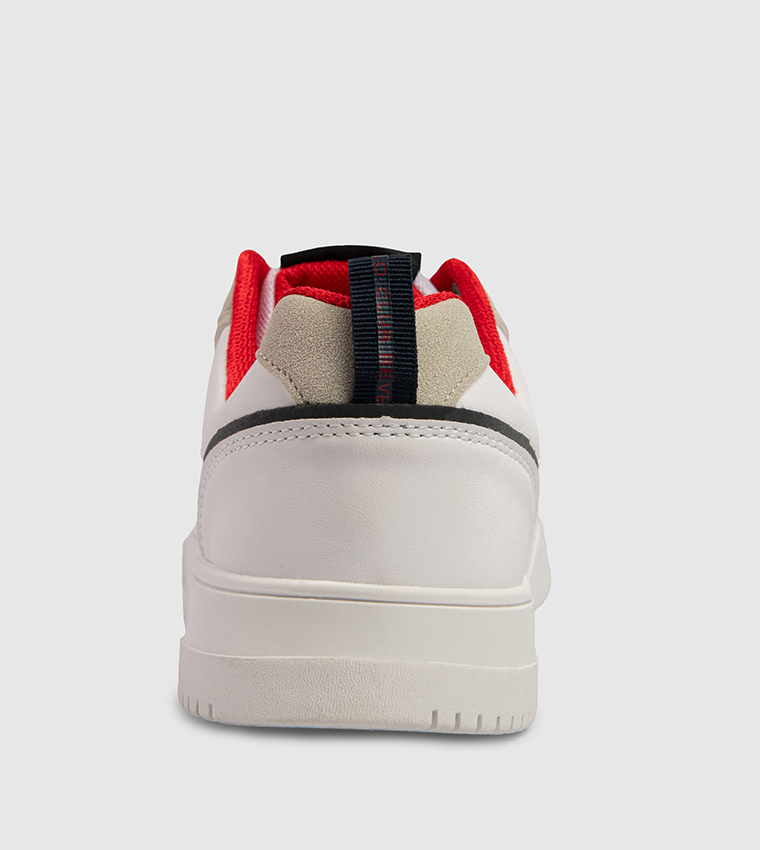 Logo Embroidered Lace-Up Sneakers