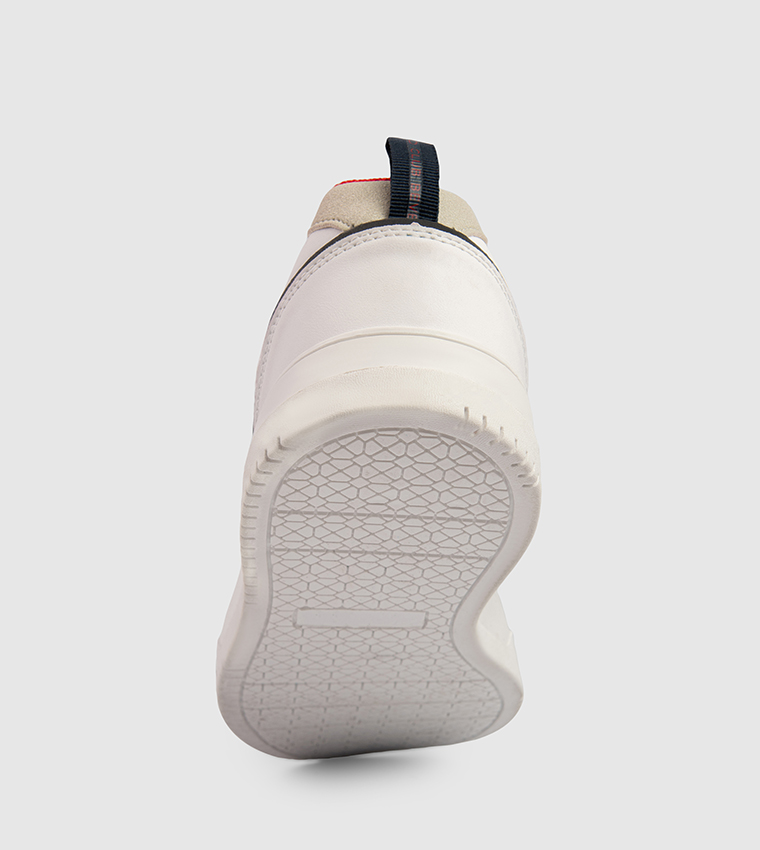 Logo Embroidered Lace-Up Sneakers