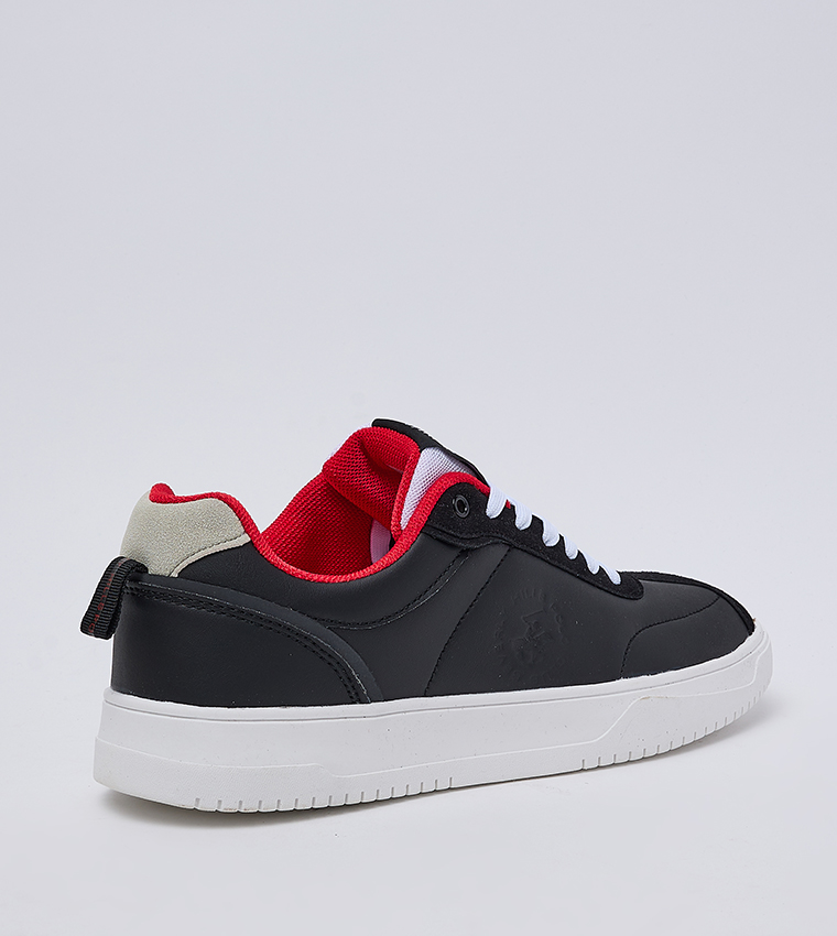 Round Toe Lace-Up Sneakers