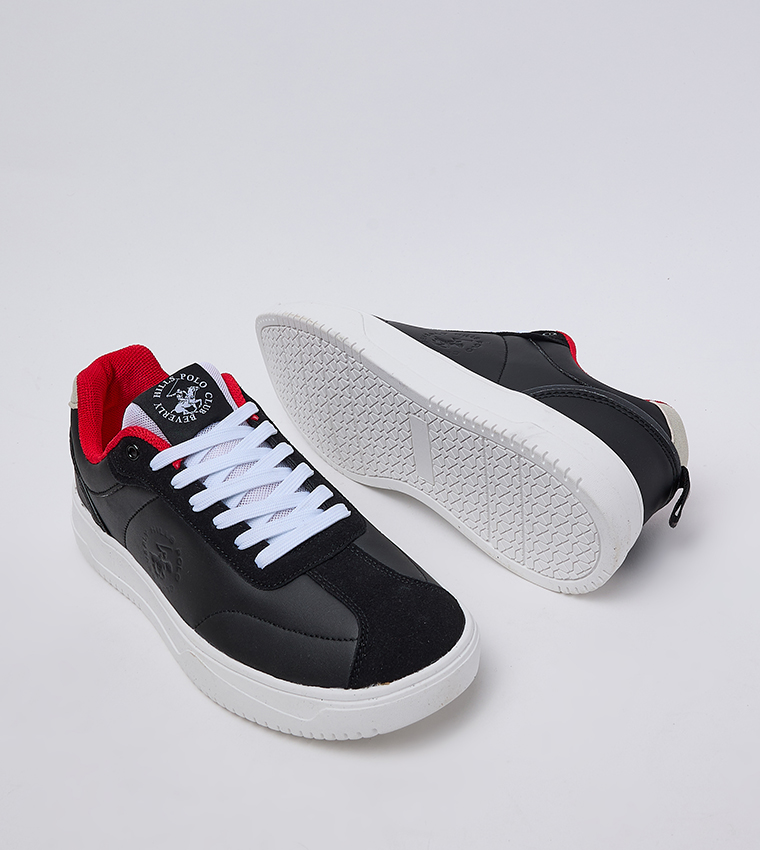 Round Toe Lace-Up Sneakers