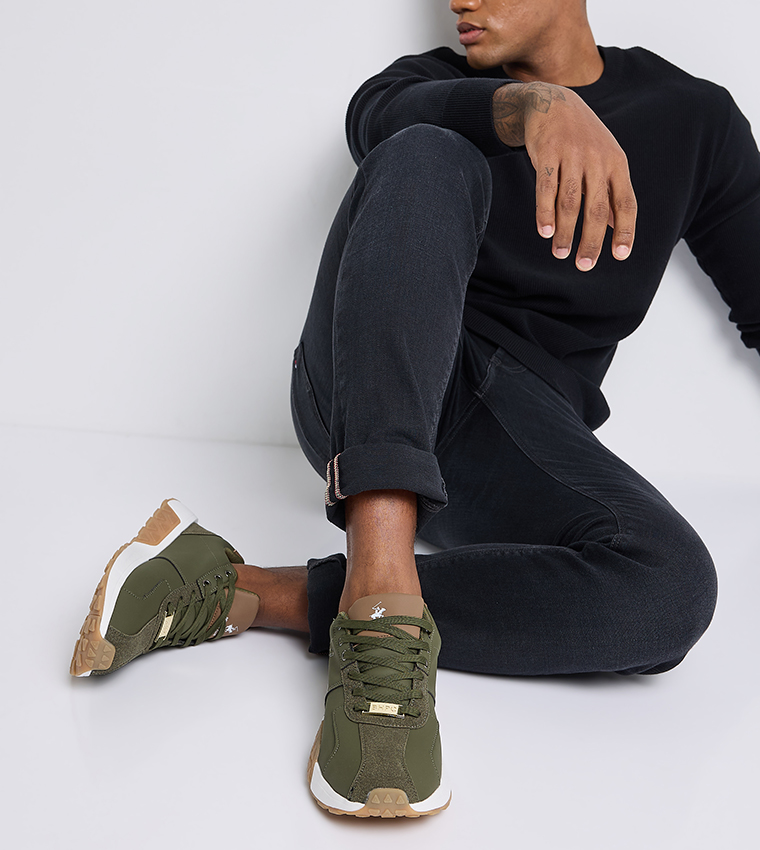 Logo Printed Runner Sneakers