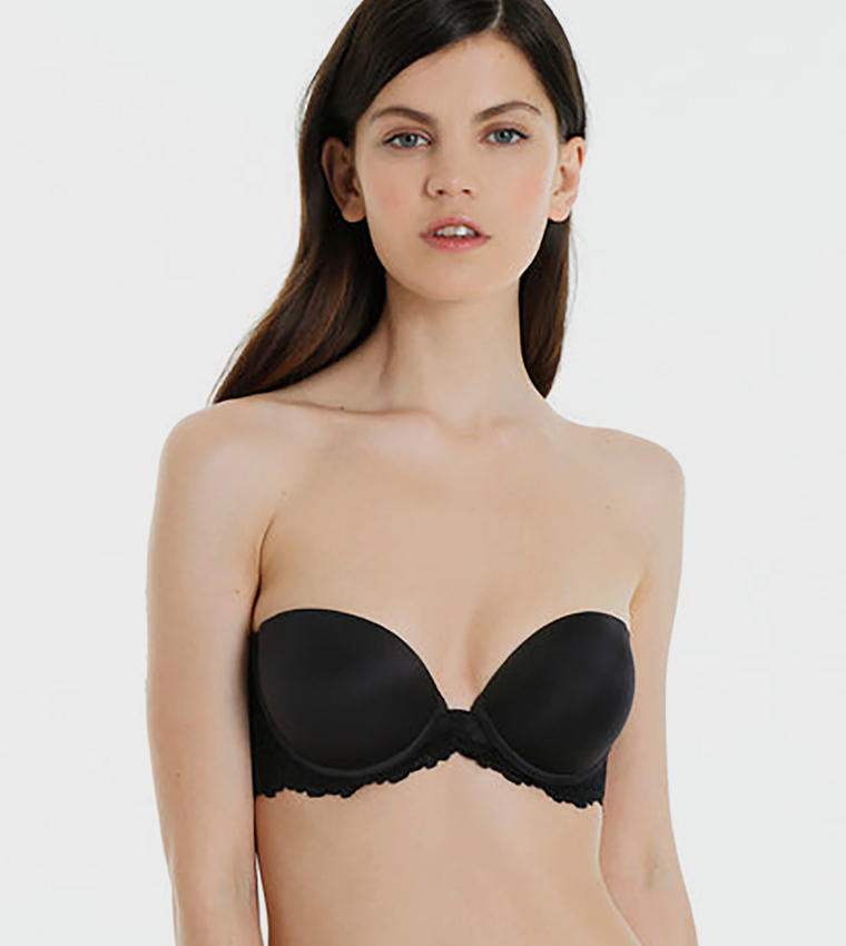 Lace Trim Padded Bra