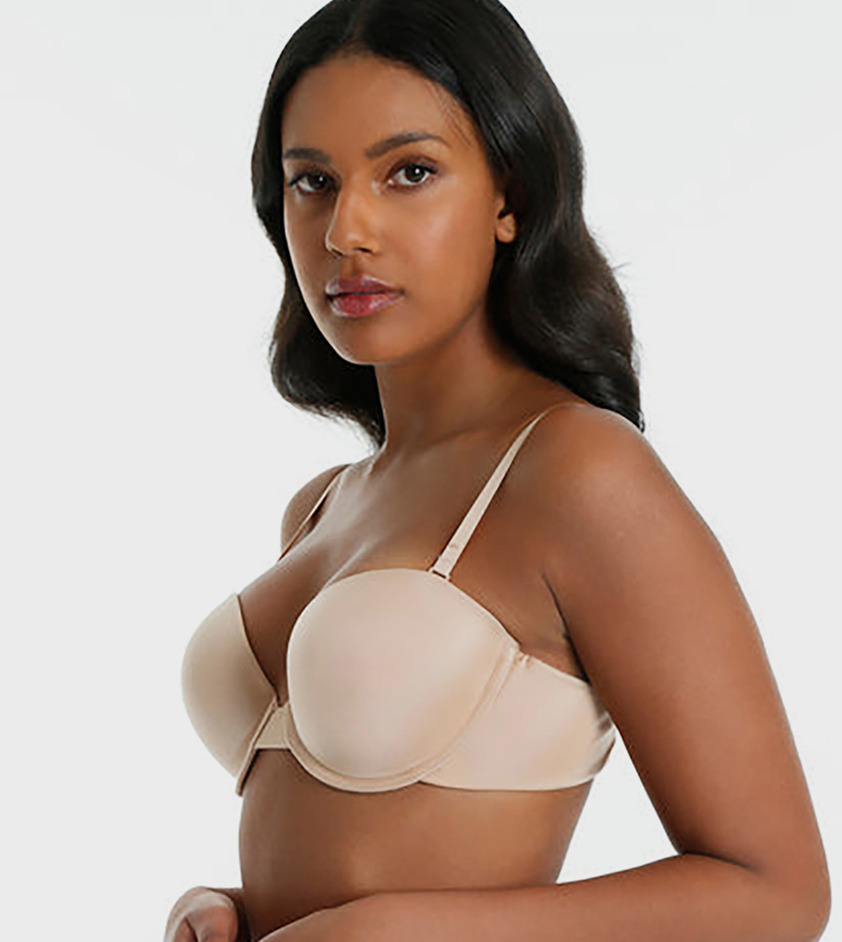 Solid Padded 6-Way Plunge Bra