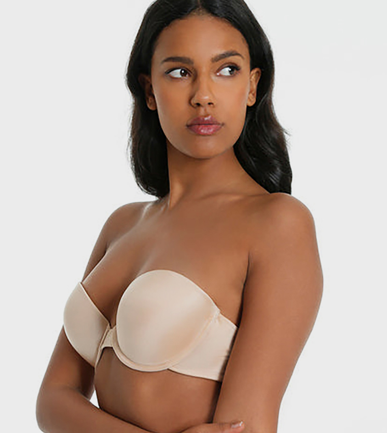 Solid Padded 6-Way Plunge Bra