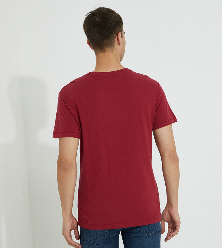 Buy Aeropostale Aero Multi Technique Print T Shirt In Red ..., حجم الصورة 760x850