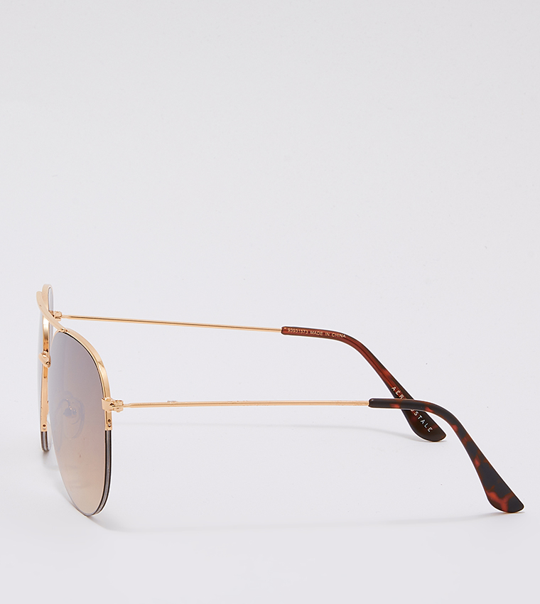 Full Rim Aviator Sunglasses