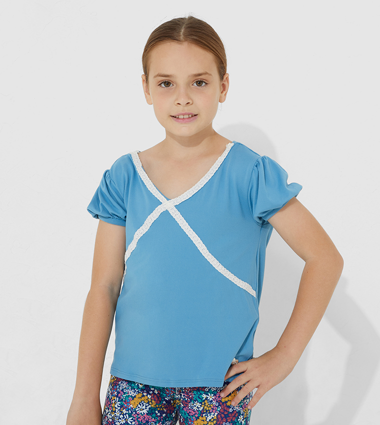 Aero Kids Girls Short Sleeves Top