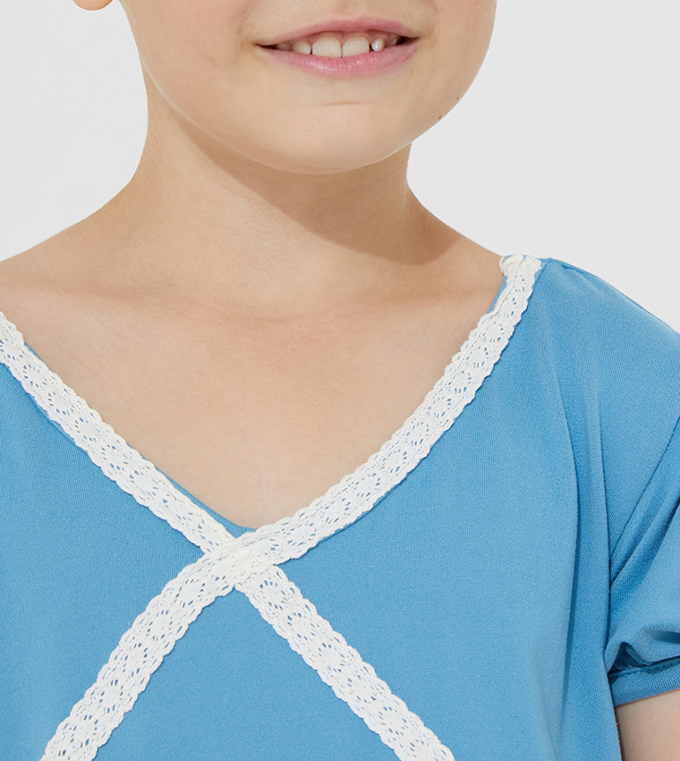 Aero Kids Girls Short Sleeves Top