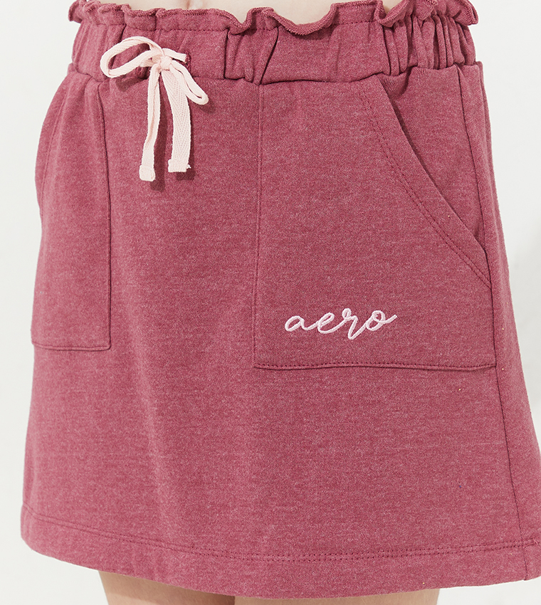 Aero Girl's Logo Embroidered Mini Skirt