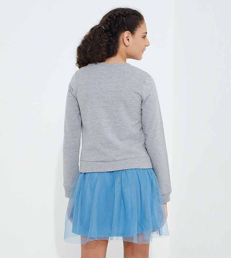 Aero Girl's Long Sleeves Knit Dress