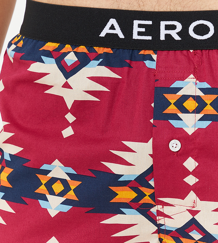 Buy Aeropostale Aero Guy's Printed Boxers In Red