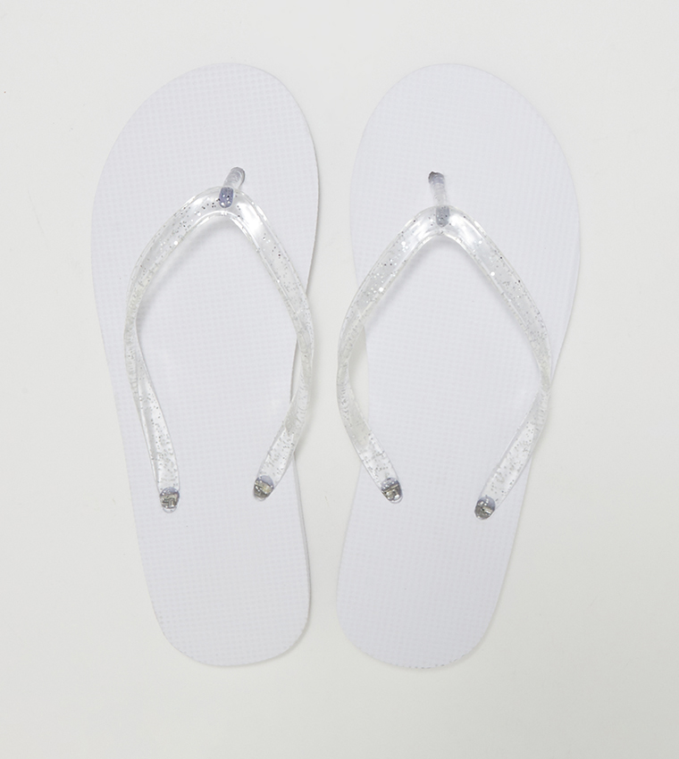 Glitter flip sale flops