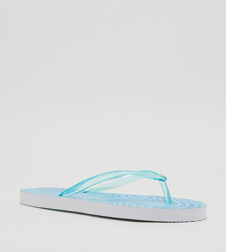 Aeropostale Girl's Tonal Swirled Flip-Flops