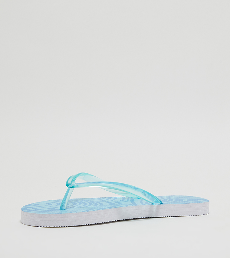 Aeropostale Girl's Tonal Swirled Flip-Flops