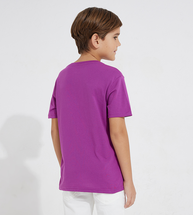 Aero Boy's Logo Embroidered T-Shirt