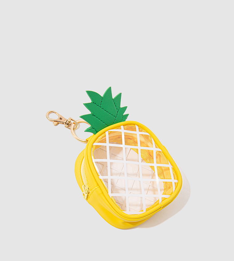 Buy Mavi Pineapple Keychain In Yellow