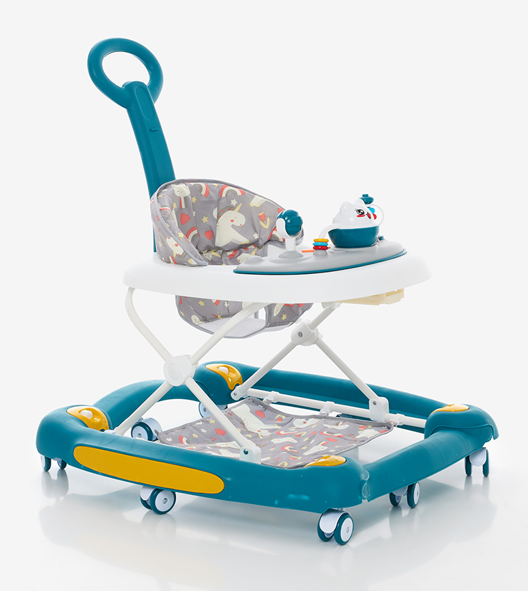 Buy R B Kids Avery 2 In 1 Baby Walker With Push Handle In Blue 6thStreet Qatar